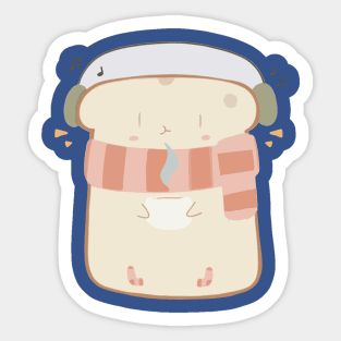 cute happy toast 2 Sticker